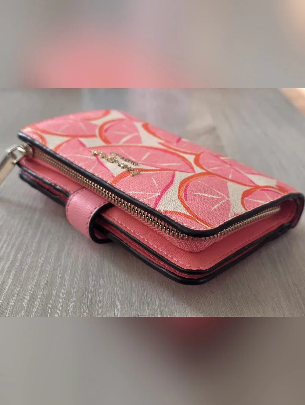kate spade Pink Citrus Print Wallet